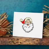 Happy Santa Claus Face Cartoon Fotoplatte (Seite)