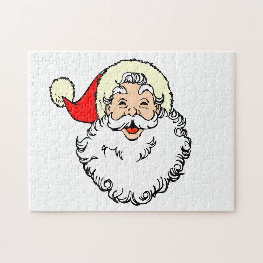 Happy Santa Claus Face Cartoon Puzzle (Horizontal)
