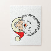 Happy Santa Claus Face Cartoon Puzzle (Vertikal)