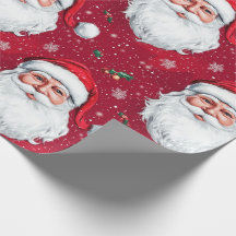 Happy Santa Claus Face Design