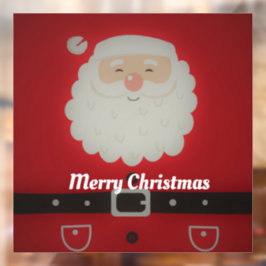 Happy Santa Claus Fensteraufkleber