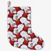 Happy Santa Claus Kleiner Weihnachtsstrumpf (Vorderseite)