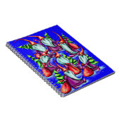 Happy Santa Claus Notizblock (Rechte Seite)