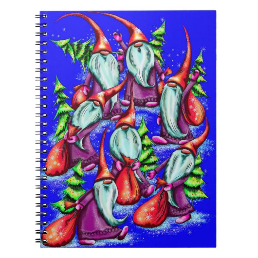 Happy Santa Claus Notizblock (Vorderseite)