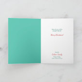 Happy Santa Claus Portrait Weihnachten Karte (Innenseite)