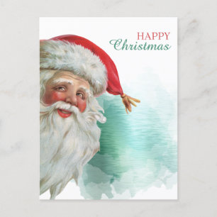 Happy Santa Claus Portrait Weihnachten Postkarte