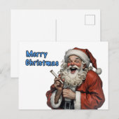 Happy Santa Claus Postkarte (Vorne/Hinten)