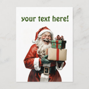 Happy Santa Claus Postkarte