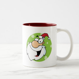 Happy Santa Clause T-Shirts and Ohrs Zweifarbige Tasse