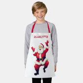 Happy Santa Dancing | Rot und Weiß Schürze (Getragen)