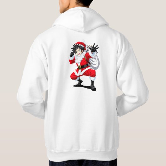 Happy Santa Design Hoodie (Rückseite)