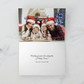 Happy Santa Foto Ferienkarte Feiertagskarte (Innenseite)