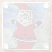 Happy Santa Glass Untersetzer (Rückseite)