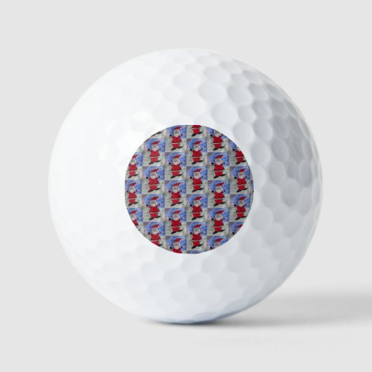 Happy Santa Golfball (Vorderseite)