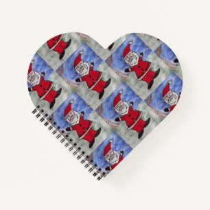 Happy Santa Heart Notizblock