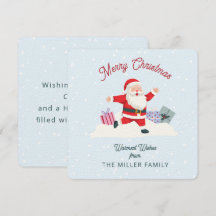 Happy Santa, hellblaue Weihnachten