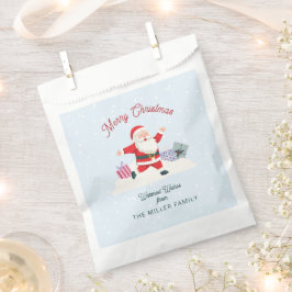 Happy Santa, hellblaue Weihnachten Geschenktütchen