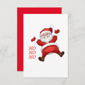 Happy Santa, HO-HO-HO Begleitkarte (Vorne/Hinten)