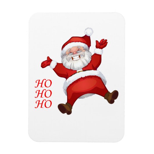 Happy Santa, HO-HO-HO Magnet (Vertikal)