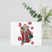 Happy Santa Hohabo Grußgrafik desi Feiertagspostkarte (Stehend Vorderseite)
