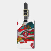 Happy Santa Hohabo Grußgrafik desi Gepäckanhänger (Vorderseite vertikal)