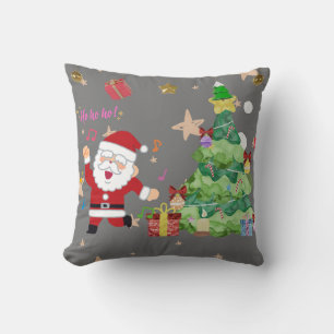 Happy Santa im neuen Jahr Kissen