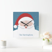 Happy Santa individuelle Name Wanduhren (Zuhause)