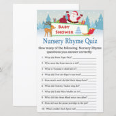 Happy Santa Kinderzimmer Rhyme Quiz Kinderduschens (Vorne/Hinten)