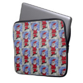 Happy Santa Laptop Sleeve (Vorderseite Links)