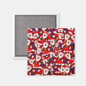 Happy Santa Magnet (Vorderseite/Rückseite)