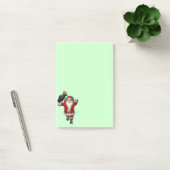 Happy Santa mit Big Black Raven Post-it Klebezettel (Büro)