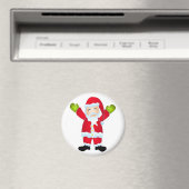 Happy Santa Ornament Magnet (In Situ (Geschirrspüler))