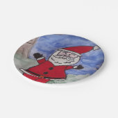 Happy Santa Paper Tellers Pappteller (Schrägansicht)