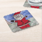 Happy Santa Paper Untersetzer (angewinkelt)
