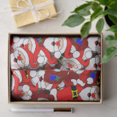Happy Santa-Papierpapier Seidenpapier (Geschenk)