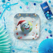 Happy Santa Plate Pappteller (Party)