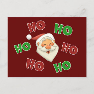 Happy Santa Postcard Feiertagspostkarte