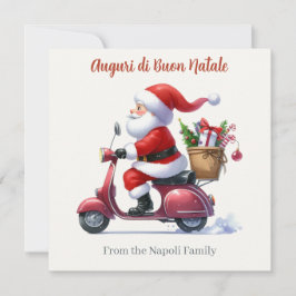 Happy Santa Scooter Italien Weihnachten