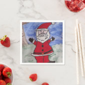 Happy Santa Serviette (Beispiel)