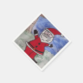 Happy Santa Serviette (Ecke)