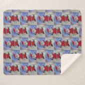 Happy Santa Sherpadecke (Vorderseite (Horizontal))