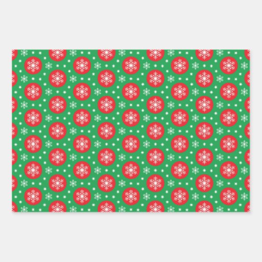 Happy Santa Snowman 3 Snow Coordination Geschenkpapier Set (Vorderseite 3)