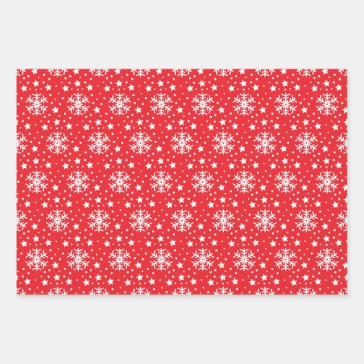 Happy Santa Snowman 3 Snow Coordination Geschenkpapier Set (Vorderseite 2)