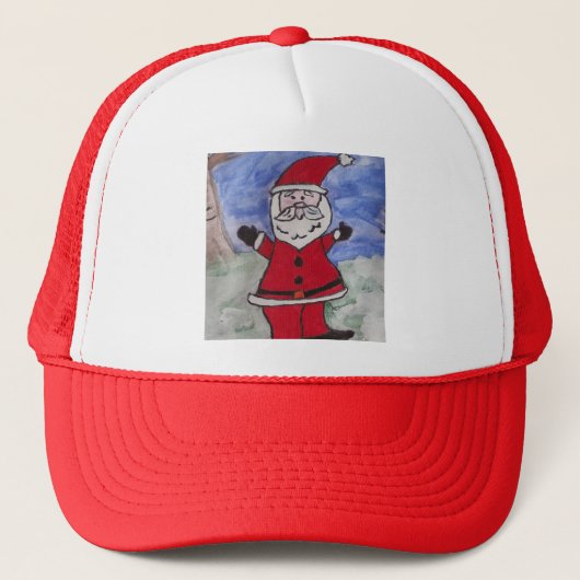 Happy Santa Truckerkappe (Vorderseite)
