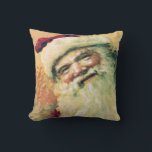 Happy Santa Vintage Christmas Kissen<br><div class="desc">"Happy Santa Vintage Christmas" Throw Kissen Design von Inge Lewis. Sie können dieses Ornament personalisieren,  indem Sie auf den Button "Anpassen" klicken. Weitere passende Artikel finden Sie im ingeinc.com Store.</div>