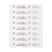 Happy Santas Frohe Weihnachts-Rücksendeadresse (Bogen)