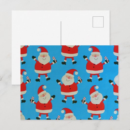 Happy Santas Postkarte (Vorne/Hinten)