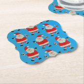 Happy Santas Untersetzer (angewinkelt)