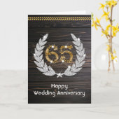 Happy Sapphire 65. Hochzeitstag Karte (Gelbe Blume)
