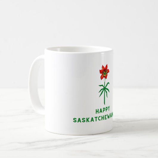 HAPPY SASKATCHEWAN DAY KAFFEETASSE (Vorderseite Links)